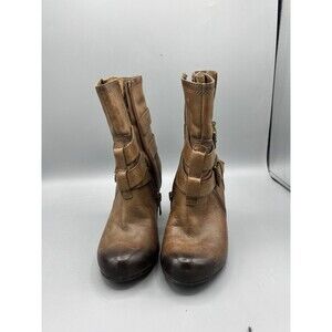 AUTURO CHIANG – VELMA ANKLE BOOTS - SIZE 7.5 – VINTAGE COGNAC
